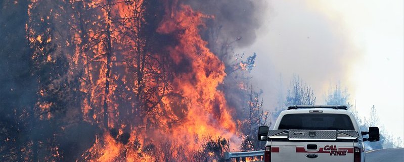 In the U.S., the area affected by wildfires each year has more than tripled in the past 40 years. Photo: Eric Coulter Bureau of Land Management California Public Domain Mark 1.0