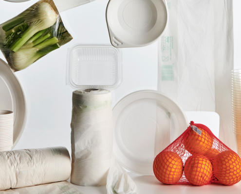 Le bioplastiche compostabili sono un aiuto tangibile per l’aumento di qualità e quantità del compost prodotto. FOTO: Consorzio Biorepack