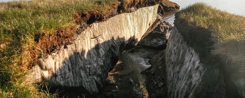 Il tasso di erosione del permafrost potrebbe addirittura triplicare entro la fine del secolo impattando così sul clima. Foto: Brandt Meixell, USGS CC0 1.0 Universal CC0 1.0 Deed