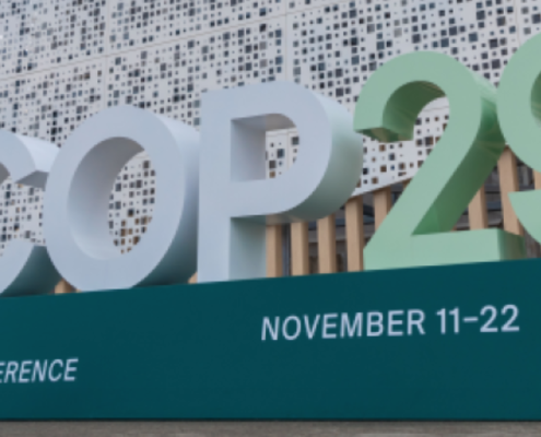 La consueta conferenza sul clima, che quest'anno si tiene a Baku in Azerbaijan, si apre con la notizia che il 2024 è il primo anno che già ha superato la soglia di 1,5°C di aumento della temperatura terrestre. FOTO: Cop29 Media Gallery