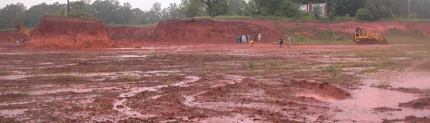 In acidic soils such as red clay soils, the use of rock dust for CO2 capture produces disappointing results. Photo: David Lindbo of the Department of Soil Science at NC State University Attribution 2.0 Generic CC BY 2.0 Deed