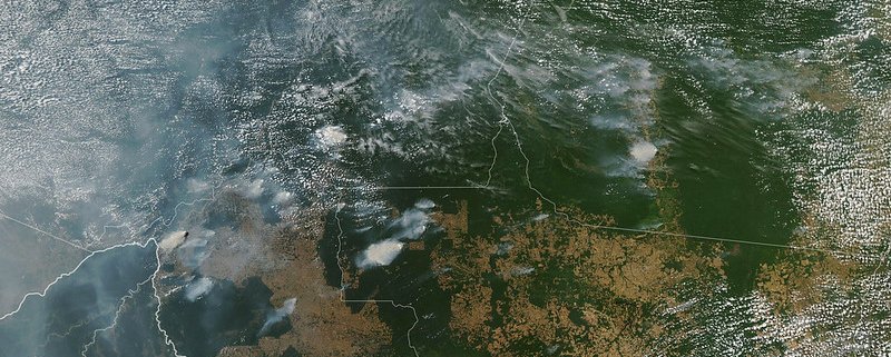 Secondo uno studio delle università di Bonn e Minas Gerais la disrtuzione delle foreste nella regione amazzonica è dannosa anche per la salute umana- Foto: NASA Earth Observatory images by Lauren Dauphin Attribution 2.0 Generic CC BY 2.0 Deed