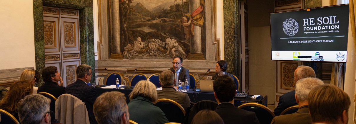 Un momento dell'incontro tra le lighthouse farms della rete di Re Soil Foundation organizzato a Roma nell'ambito del progetto europeo PrepSoil. FOTO: Nicola Vuolo