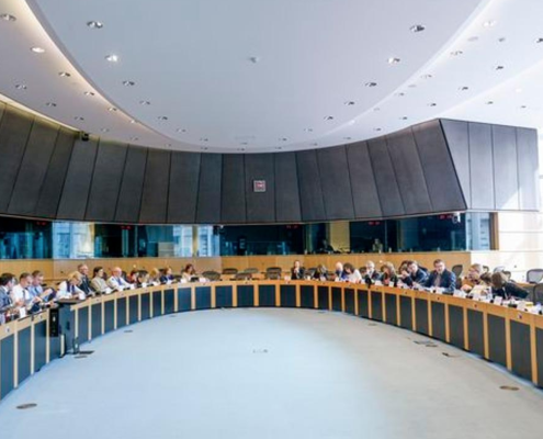 Una riunione del Trilogo tra le tre principali istituzioni Ue (Consiglio, Parlamento e Commissione). FOTO: Archivio Unione europea