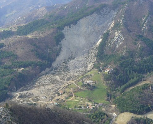 Nel 2024, il 94,5% dei comuni italiani è risultato a rischio frana, alluvione, erosione costiera o valanghe. FOTO: Lamberto Zannotti CC 3.0