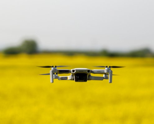 Drones can photograph the health of crops providing crucial information to farmers. Photo: Nikola Tomašić Pexels free to use