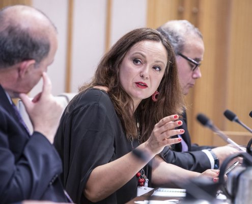 Arianna Giuliodori, responsabile dell’ufficio Coldiretti presso la UE: “Acqua e suolo devono essere priorità strategiche per l’Europa”. ©FAO/Giulio Napolitano. Editorial use only. Copyright ©FAO