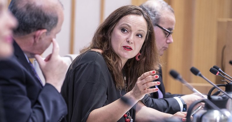 Arianna Giuliodori, responsabile dell’ufficio Coldiretti presso la UE: “Acqua e suolo devono essere priorità strategiche per l’Europa”. ©FAO/Giulio Napolitano. Editorial use only. Copyright ©FAO