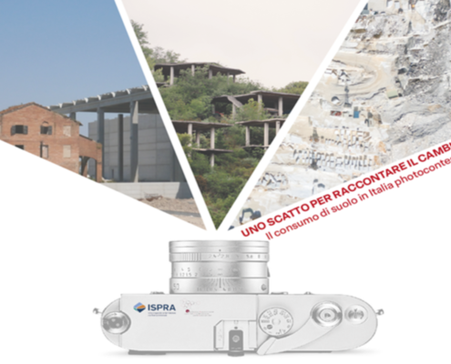 L'immagine del contest fotografico 2026 sul consumo di suolo e rigenerazione urbana indetto da ISPRA e SNPA